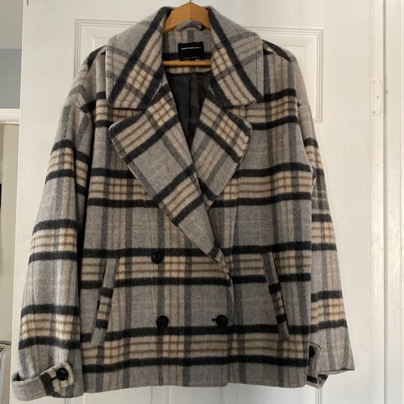 Macy’s Plaid Wool Jacket, Large - Picture 3 of 9
